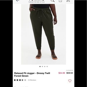 Forest Green Dressy Jogger